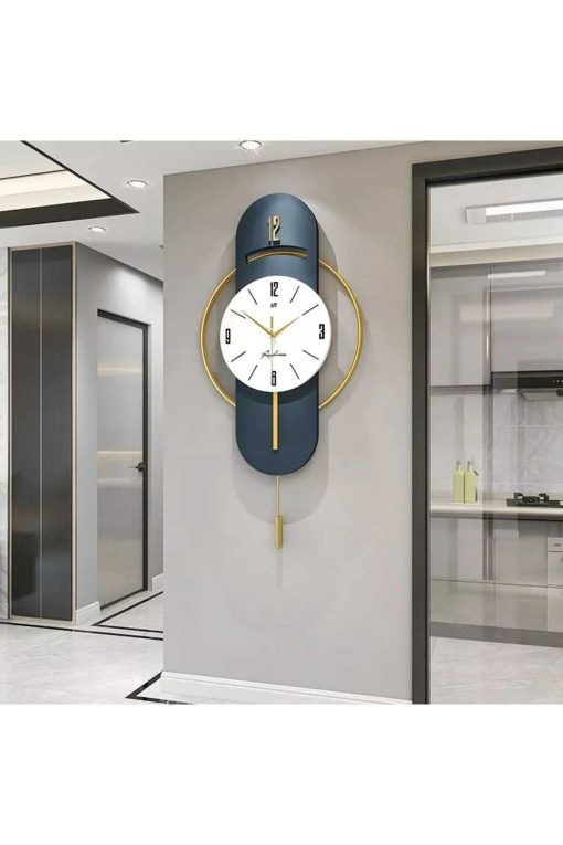 ساعت دیواری تزئینی شیشه ای فلزی بزرگ Time میلانو برند MetaSery کد 1698518489