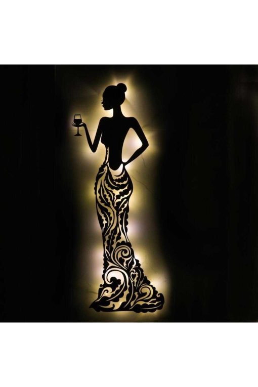 آباژور تابلو تزئینی نورانی زنانه برند veraART کد 1698381043