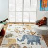 فرش بچه گانه مدرن بافته شده باغ وحش برند Konfor Halı کد 1697824986