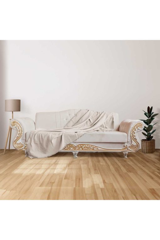 شال رو مبلی کاناپه ساده قابل شستشو پنبه ای دیوان 200x180cm برند Faiend کد 1698490091