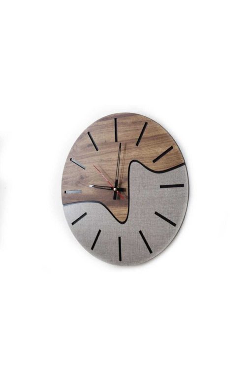 ساعت چوب طرح‎دار دو رنگ برند ERDEĞER LAZER کد 1698519129