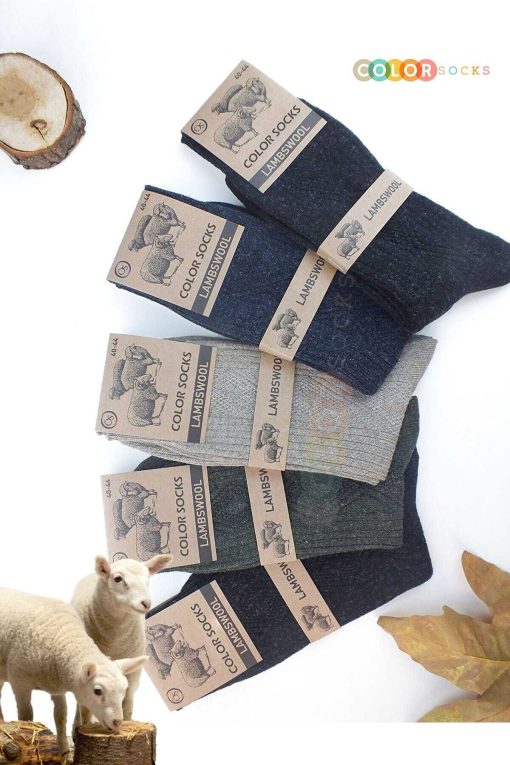 جوراب زمستانی بره 5ست پشمی) برند Color Socks کد 1698479188