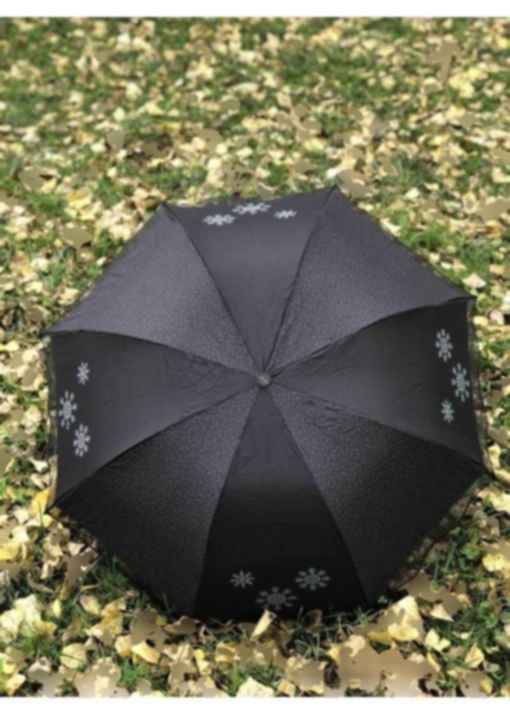 چتر دانه برف طرح‎دار خال خالی زنانه مشکی برند Rainwalker کد 1701208026