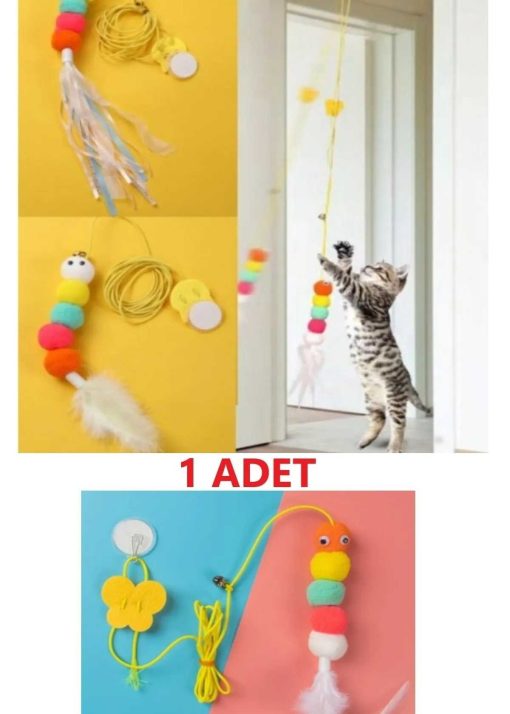 چسبناک گربه رنگی اسباب بازی قلاب ماهی گیری پلاستیکی برند TİNEKE PETSHOP کد 1700765189