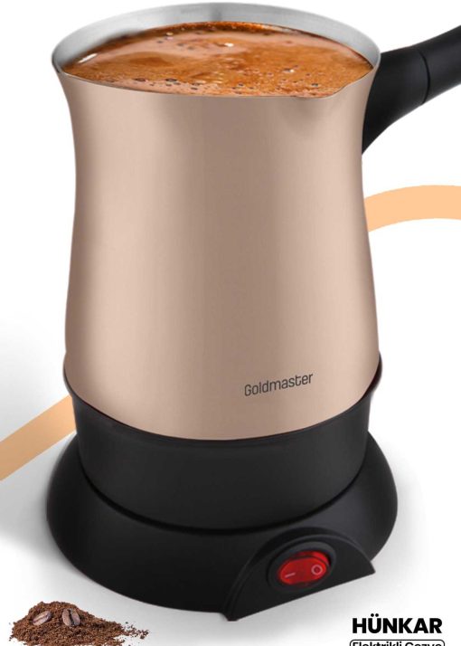 قهوه‎جوش برقی ظرفیت فولادی ضد زنگ 5فنجان قهوه ای سموری برند GoldMaster کد 1699880658