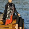 مایو اسلامی پوشیده کامل لایکرا 4237مشکی 3تایی زنانه برند Remsa Mayo کد 1700603884