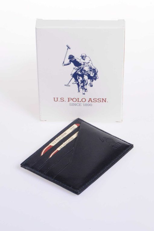 سرمه ای جا کارتی مردانه برند U.S. Polo Assn. کد 1700270466