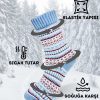 جوراب زمستانی طرح‎دار راه‎راه 1000 کلفت ویژه برند Miss Lana کد 1700574489