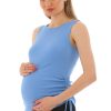 تیشرت پارچه پنبه ای کلفت بند‎دار بارداری برند MEGHAN L.A کد 1701333517