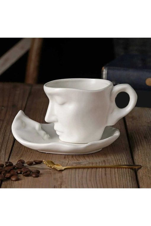 ست فنجان قهوه شکل صورت سرامیک 110میلی لیتر برند ARVALE کد 1700383744