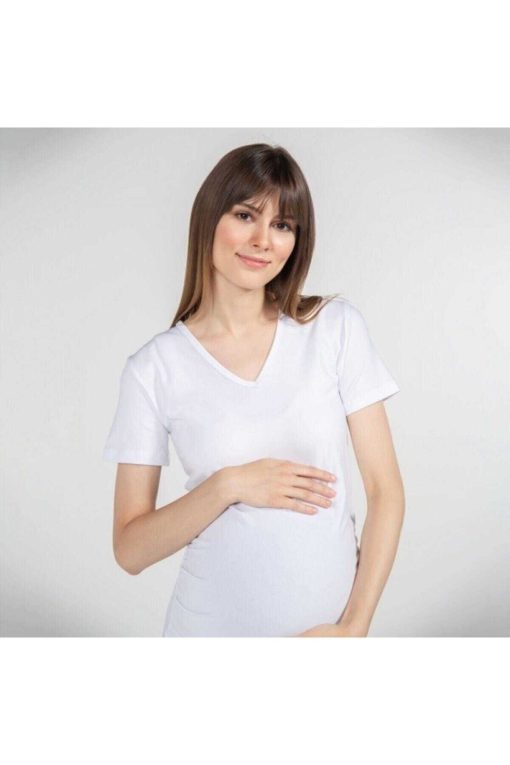 تیشرت بارداری یقه هفت زنانه برند FUNNA MAMMA کد 1700861349