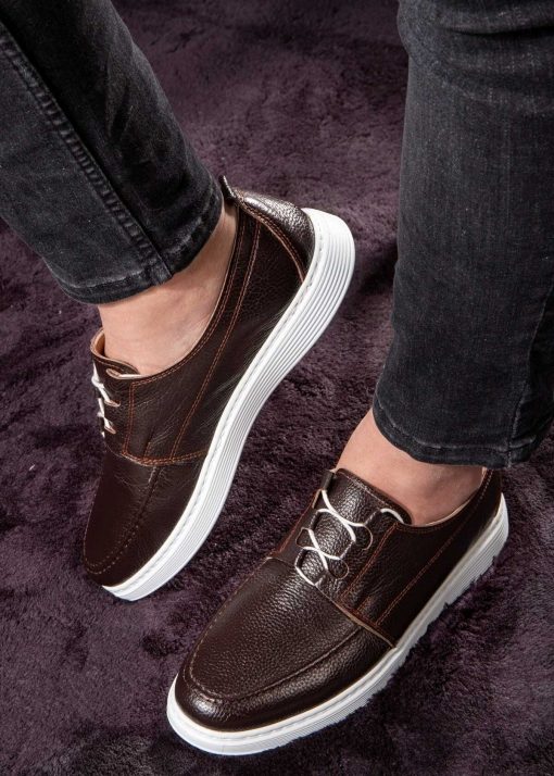 کفش راحتی سبک بند دار تابستانی کفش، مردانه چرم اصل برند Ducavelli کد 1700418845
