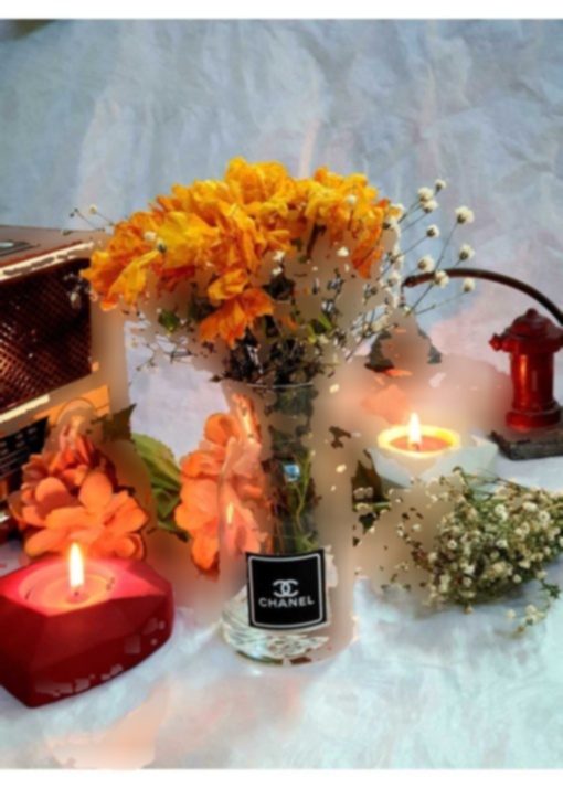گلدان تزئینی 1950 کوچک شانل مشکی برند Saccura Decor کد 1701291940