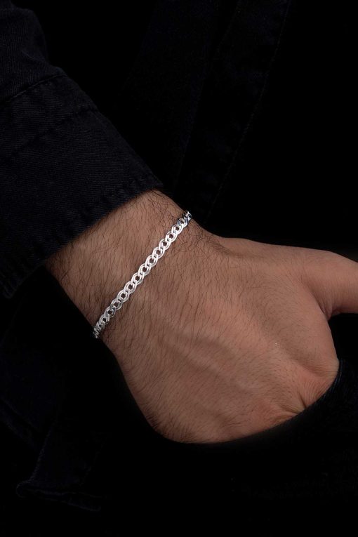 دستبند نقره نانو مدل مردانه برند OSMANLI GÜMÜŞ کد 1700330884