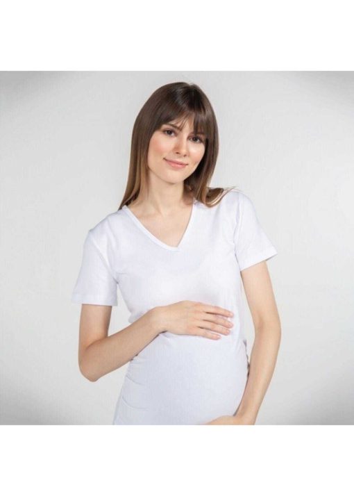 تیشرت بارداری یقه هفت زنانه برند FUNNA MAMMA کد 1700777354
