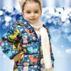 کاپشن زمستانی کلاهدار زیر پفدار چاپی طرح‎دار گربه پسرانه دخترانه پالتو & دیجیتالی برند ROBA KIDS کد 1700516846