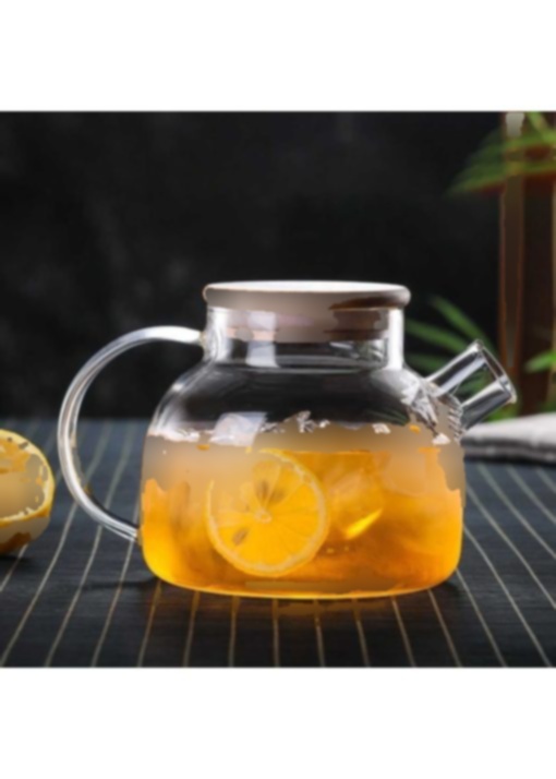 پارچ حرارت شیشه ای بامبو ]چایی گیاهی مقاوم درب‎دار 900میلی لیتر برند morponi کد 1703593030
