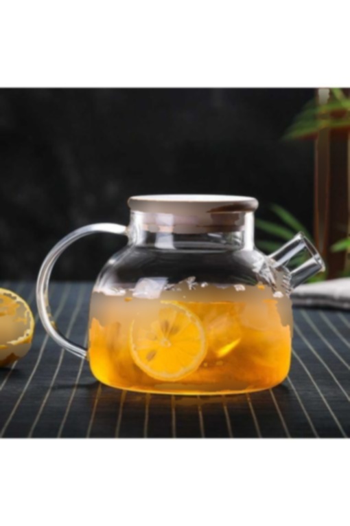 پارچ حرارت شیشه ای بامبو ]چایی گیاهی مقاوم درب‎دار 900میلی لیتر برند morponi کد 1703593030