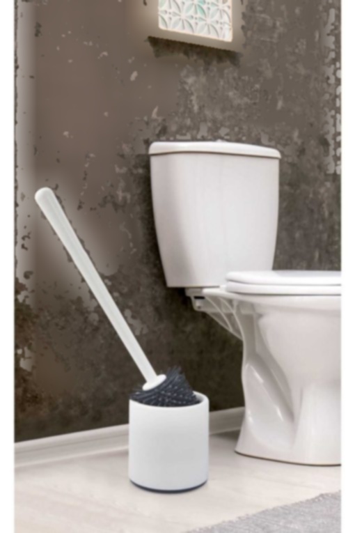 قلم مو سرویس بهداشتی بیضی حمام توالت سیلیکون سفید-خاکستری برند ATA HOME کد 1702631246