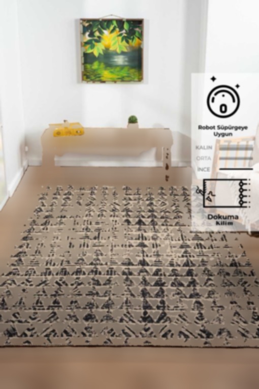 قالیچه بافتنی مدرن جوت فرش برند Konfor Halı کد 1703064354