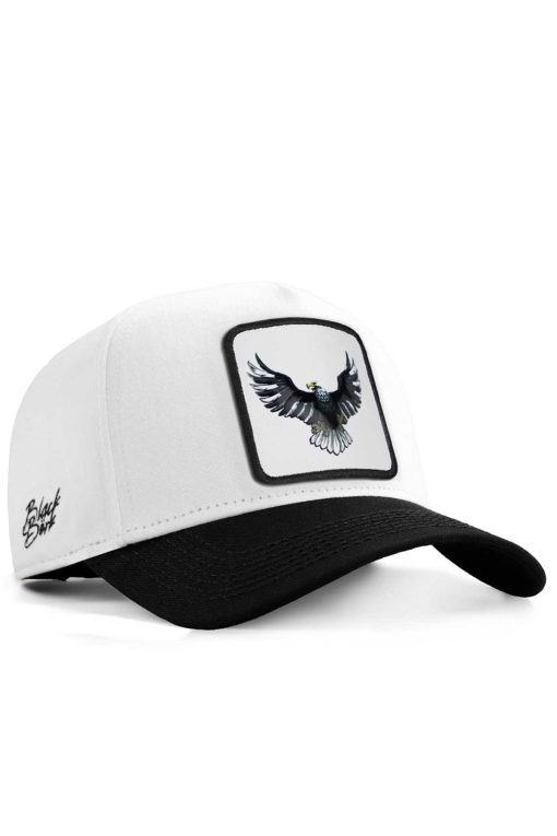 کلاه سپر لوگو‎دار عقاب سفید-سیاه (قطر) برند BlackBörk کد 1707018981