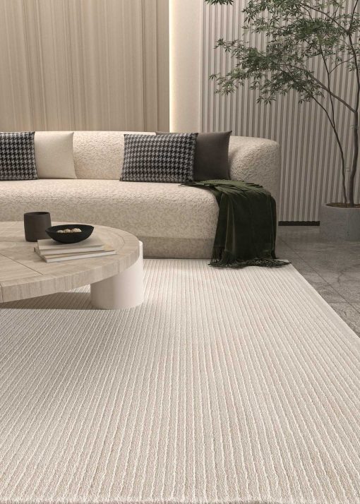 فرش قالیچه برای راه رو برش آشپزخانه سالن بافته شده نرم بافتنی 3601کرم وترینا برند Cool Halı کد 1711561148