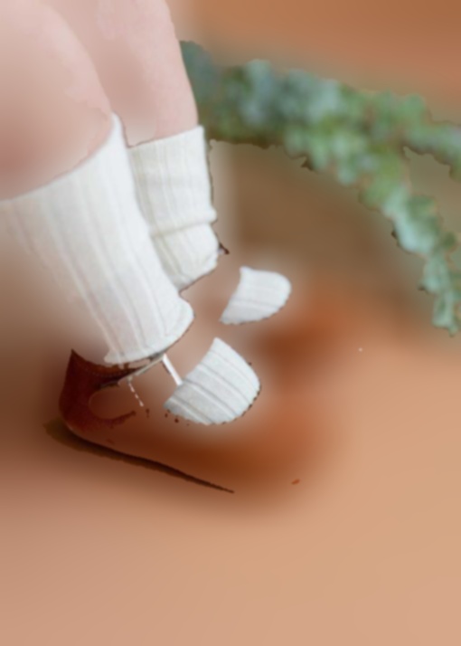 کفش عروسکی کودک دخترانه رنگ دارچینی چرم اصل برند First Step کد 1709280708