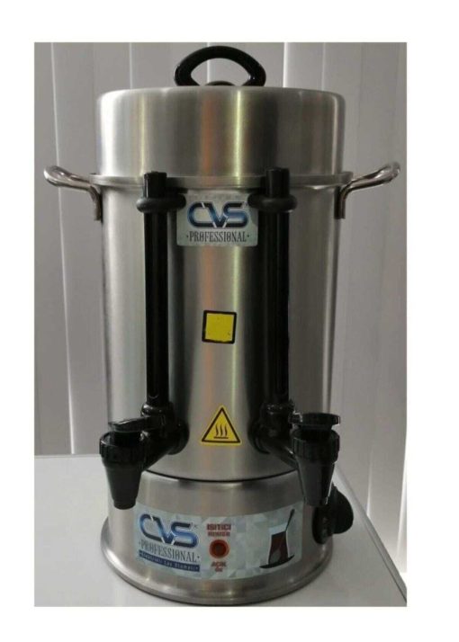 دستگاه سماور برقی فولادی ضد زنگ چای 6lt 60لیوان با ترموستات برند CVS کد 1709899444