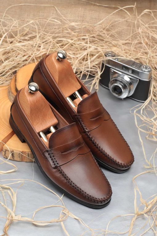 کفش روزانه مردانه چرم اصل کلاسیک برند Daxtors کد 1710374955