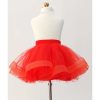 لباس فرم دامن توری 290 قرمز دخترانه برند LULLY KİDS کد 1711670829