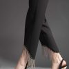 کفش پاشنه بلند استیلتو پشت طرح‎دار نوک تیز روشن طلایی مشکی یولز زنانه برند Marjin کد 1712261074