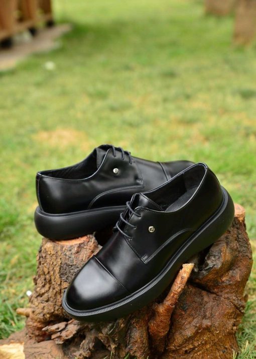 کفش ست دامادی مشکی هدیه راحتی با سبک مبتکر برند Pierre Cardin کد 1712276228