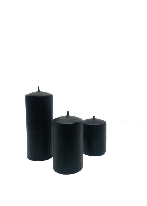 ست شمع معطر استوانه 3تایی پودر رنگ مشکی برند Royal Mum کد 1715441011