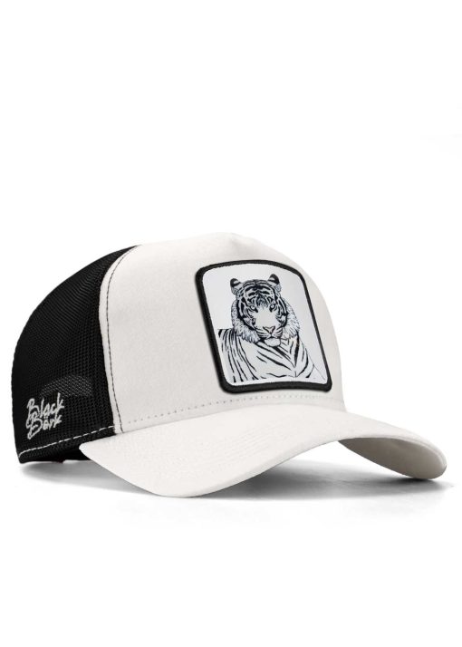 کلاه کت جین لوگو‎دار ببر سفید-سیاه (قطر) برند BlackBörk کد 1715148197