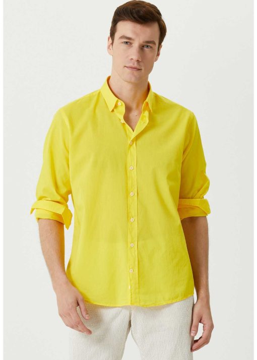 پیراهن راحت زرد برند Network کد 1714974762